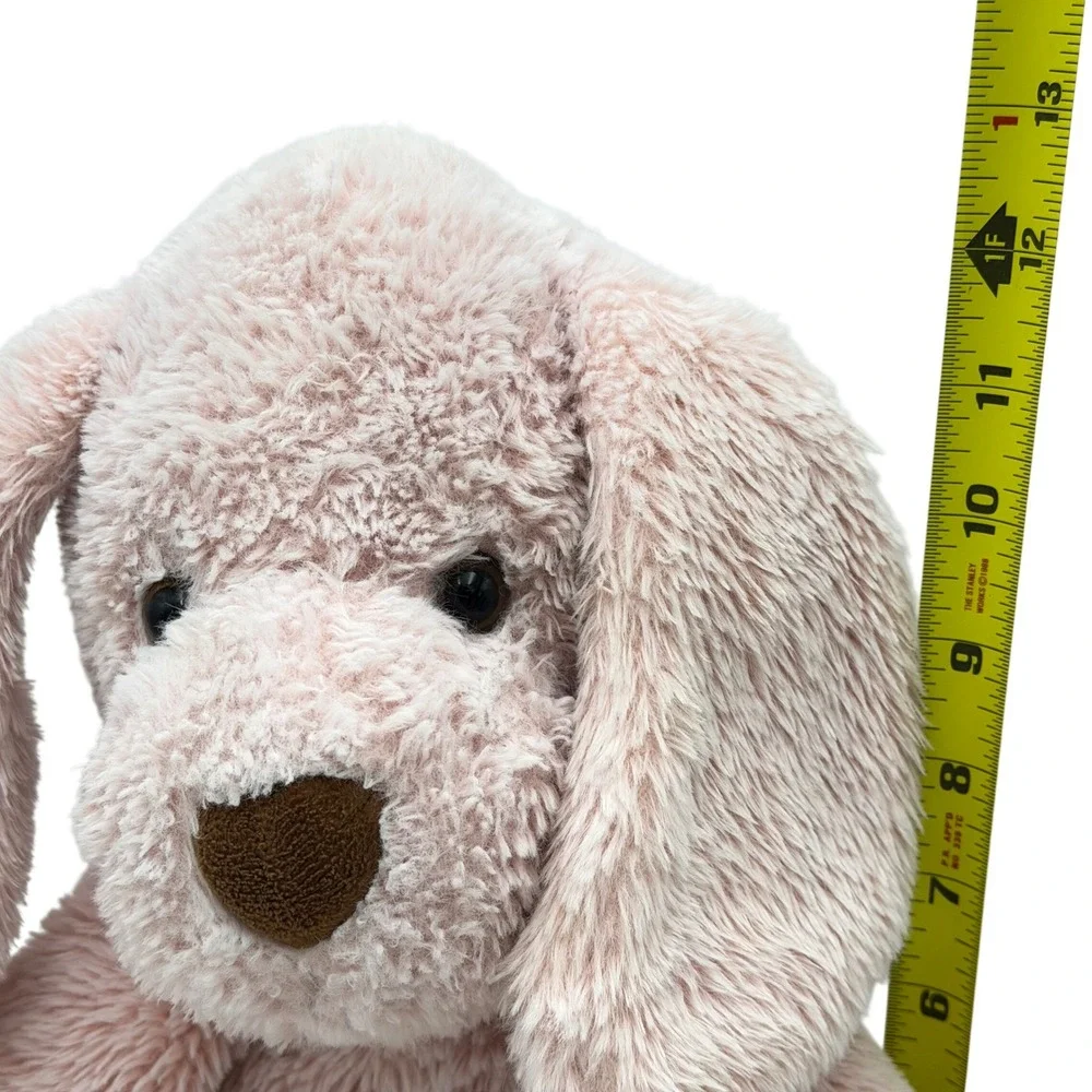 Animal Adventure‎ Pink Puppy Dog Plush Stuffed Animal Floppy Ears 12 inch Seated